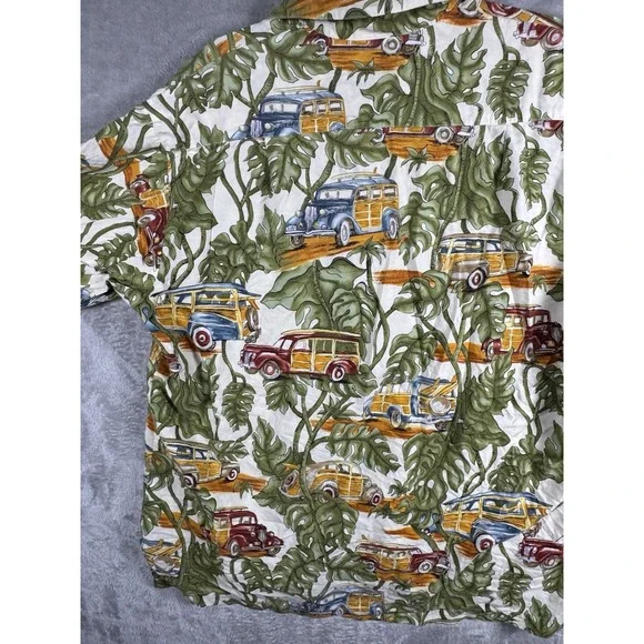 Cottonseed‎ Men's Button Up Short Sleeve Vintage Shirt Size XL Made In USA - Picture 9 of 13